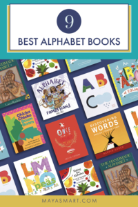 Collage of alphabet book covers