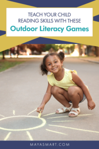 Outdoor Literacy Games pin