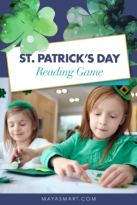 St. Patrick's Day reading game pin