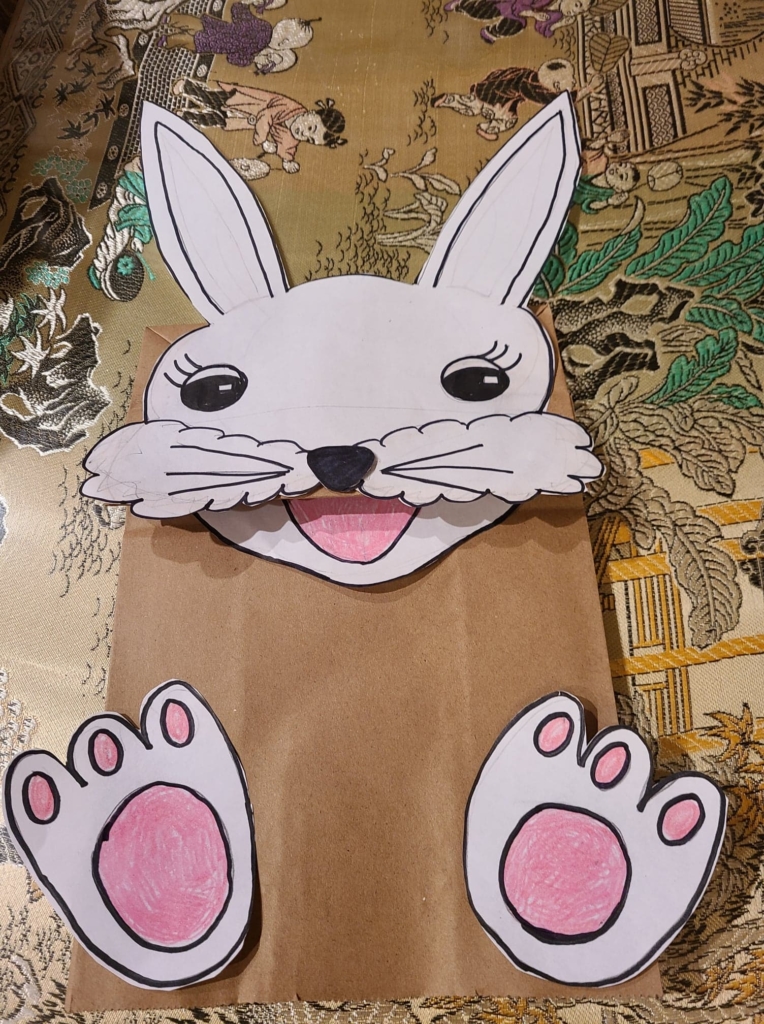 Easter bunny puppet feet