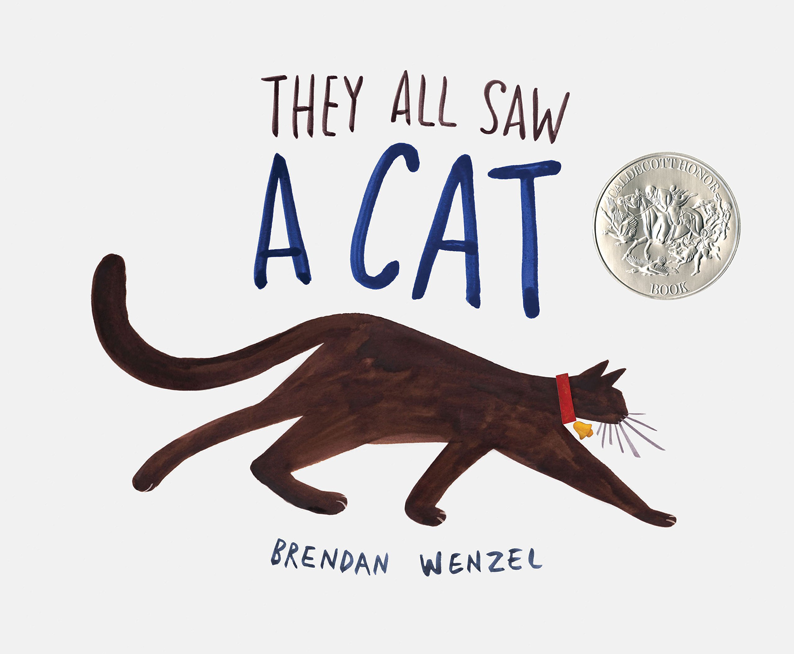 They All Saw a Cat by Brendan Wenzel book cover