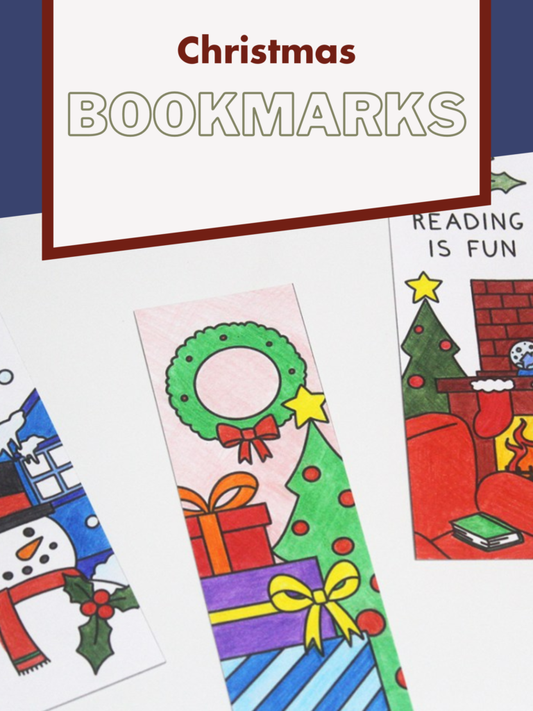 Free DIY Christmas Bookmarks Printable