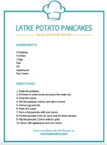 Give the Gift of Reading this Hanukkah: Easy Latke Recipe for Kids